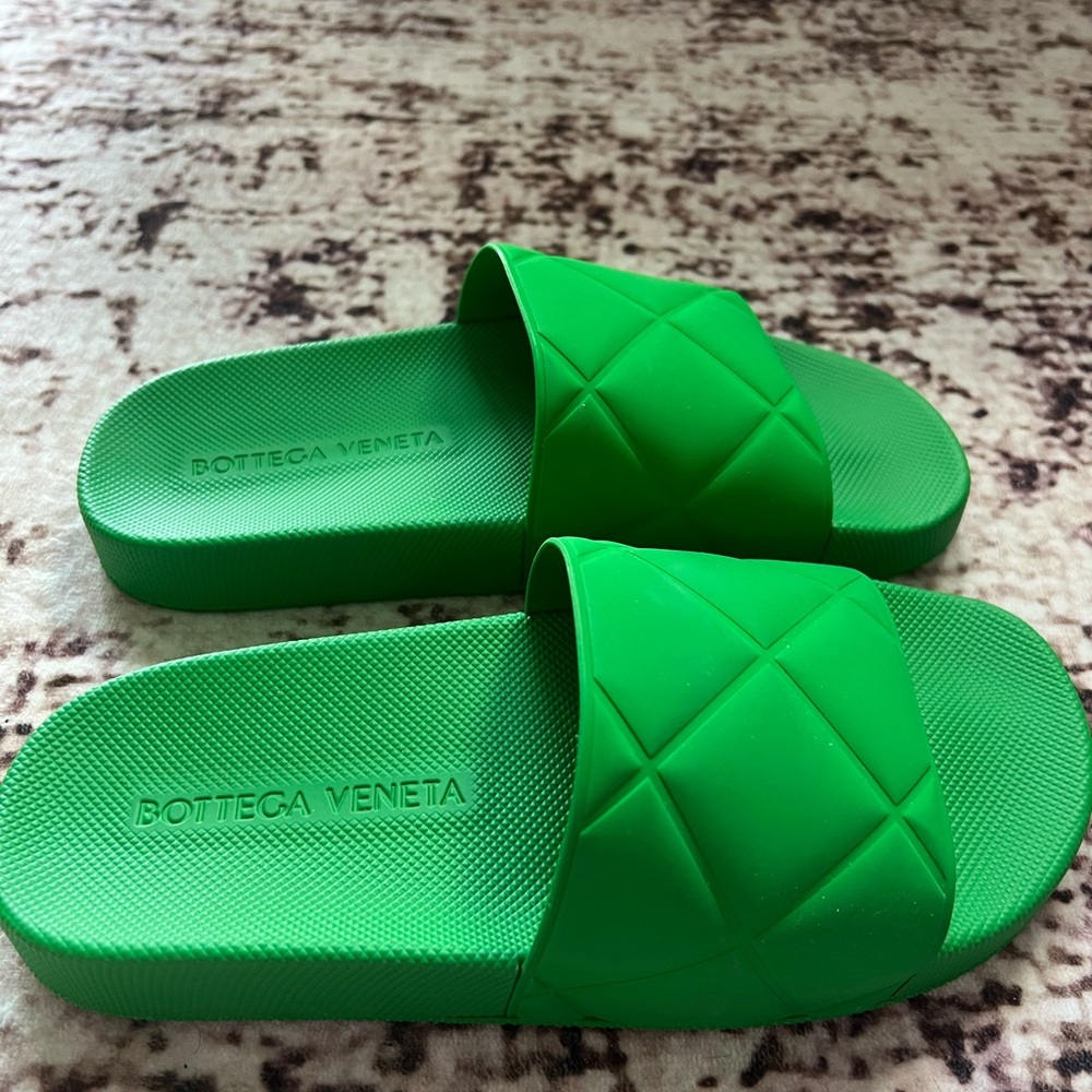 Bottega Veneta Green Slides Size 37 - Picture 3 of 3